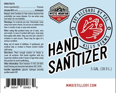 5 Gallon Label (5 Gallon Hand Sanitizer Label)
